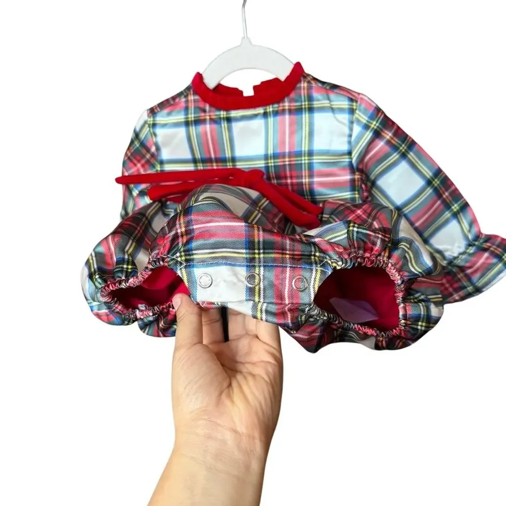 Henry Duvall HAZEL BUBBLE TOWNSEND TARTAN Baby Size 0-6 Months‎ Christmas Plaid